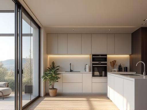 Modern Minimalist Kitchen in Shibuya