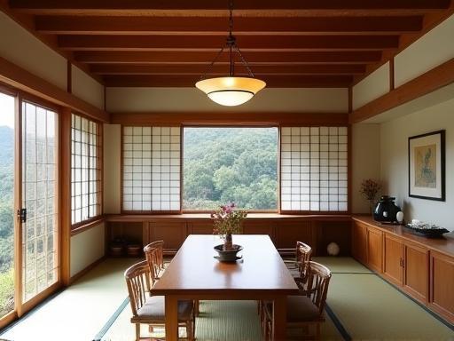 Traditional Japanese Kitchen in Kyoto Style